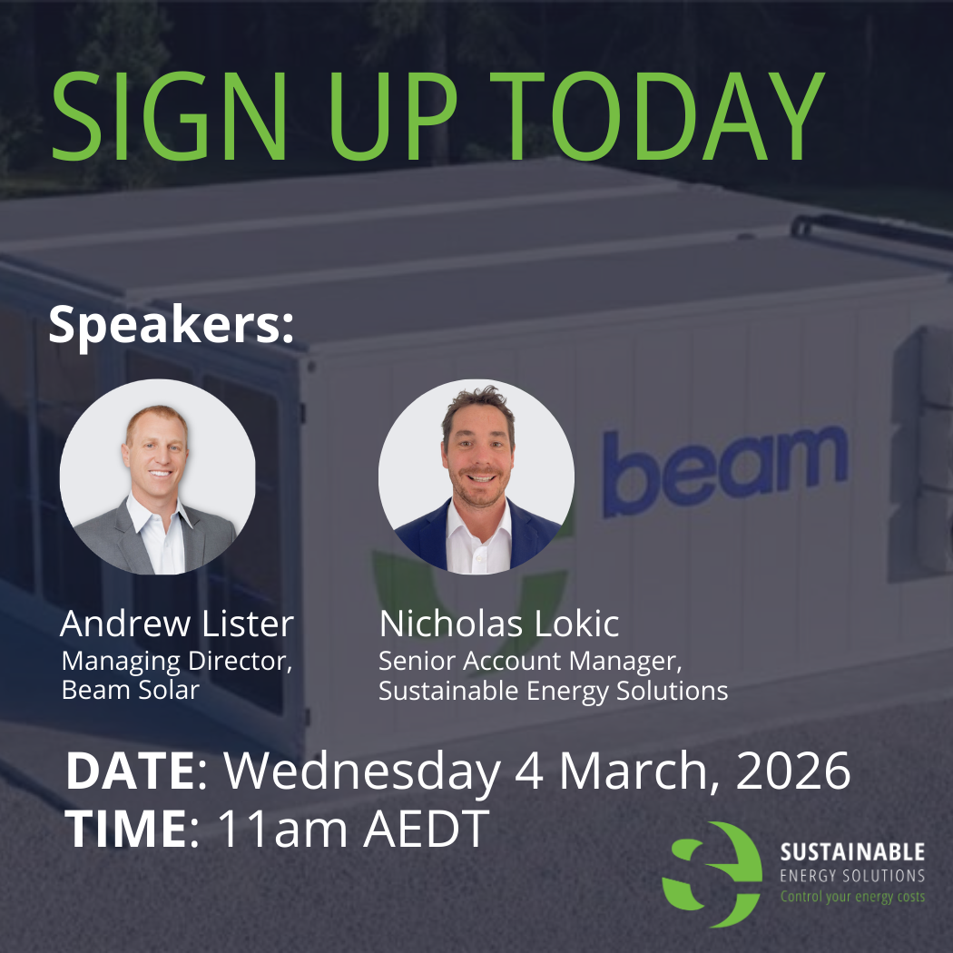 Commercial Battery Storage Webinar